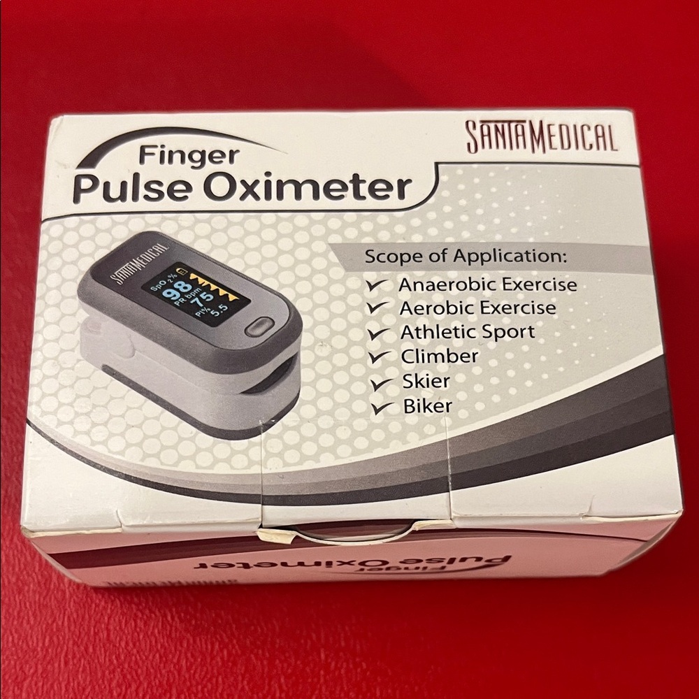 Finger Pulse Oximeter by SantaMedical - Gray